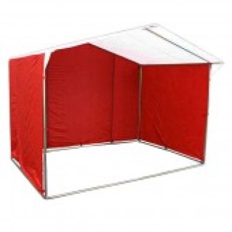 Торговая палатка Домик 3.0х3.0 м (каркас 20х20 мм) красный-белый